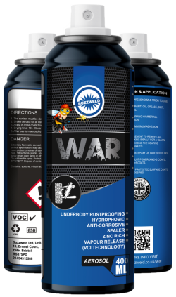 WAR Underseal 400ML Aerosol RAL Colours